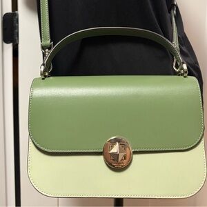Green Leather Shoulder Bag